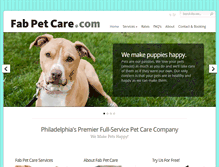 Tablet Screenshot of fabpetcare.com